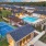 Aerial view of Cadia Grand Prairie's pickleball court and pool