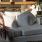 sunlit living room couch